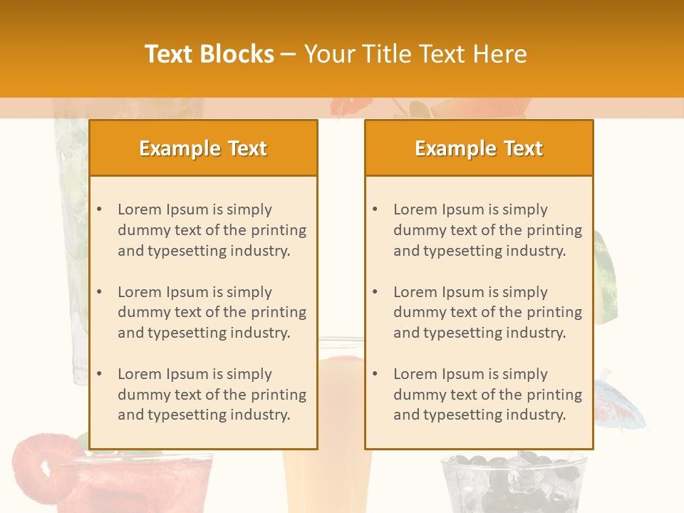 Rum Syrup Mohito PowerPoint Template