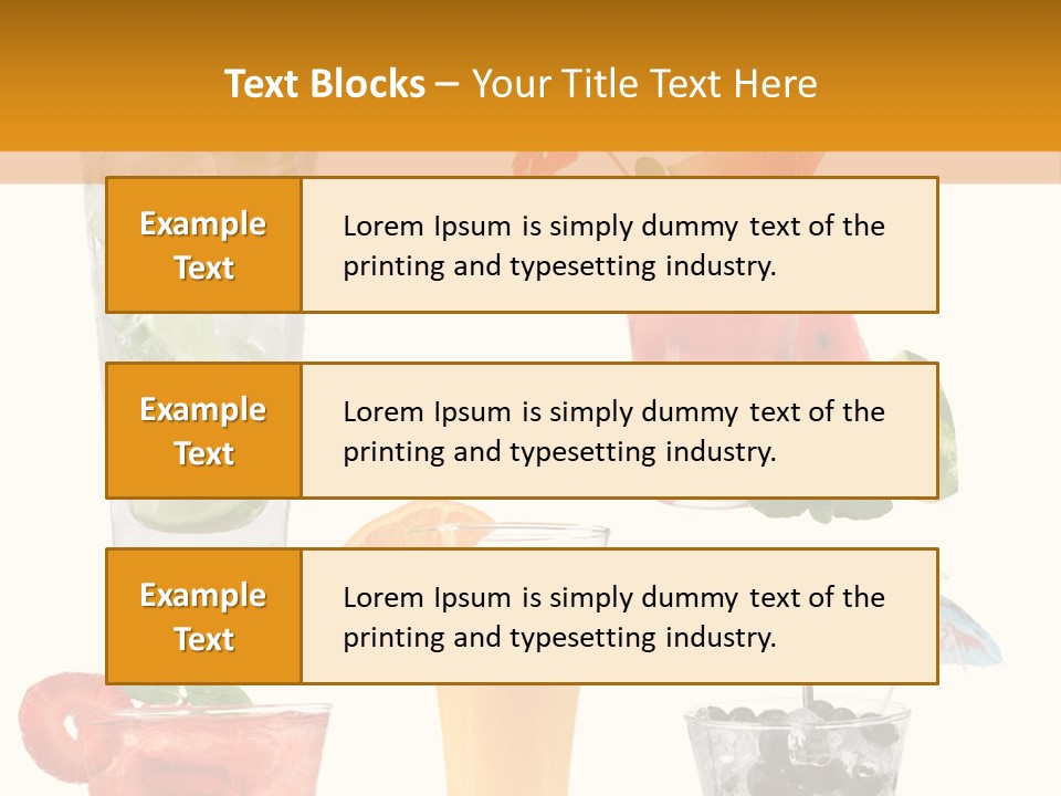 Rum Syrup Mohito PowerPoint Template