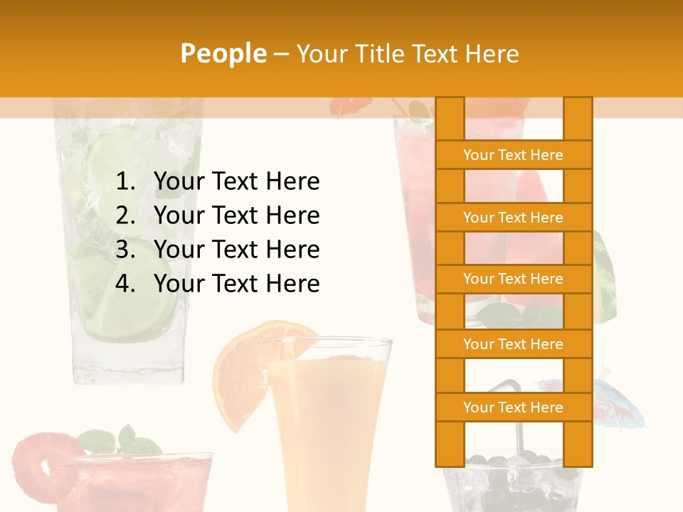 Rum Syrup Mohito PowerPoint Template