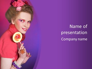 Food Happiness Beauty PowerPoint Template