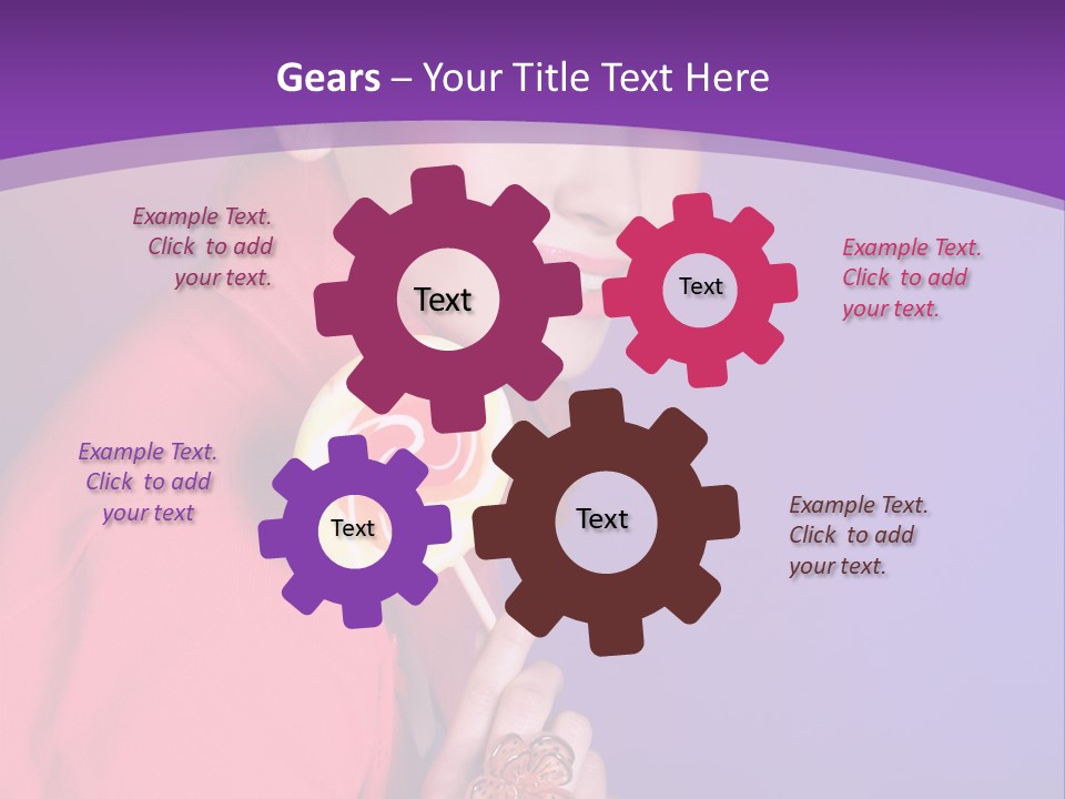 Food Happiness Beauty PowerPoint Template