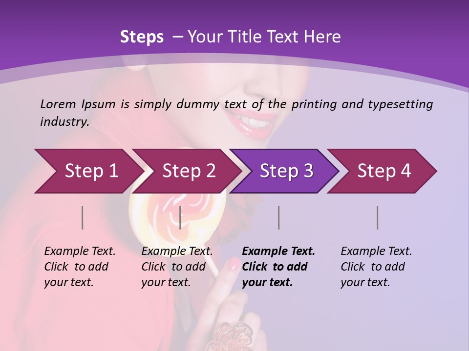 Food Happiness Beauty PowerPoint Template