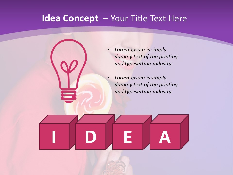 Food Happiness Beauty PowerPoint Template