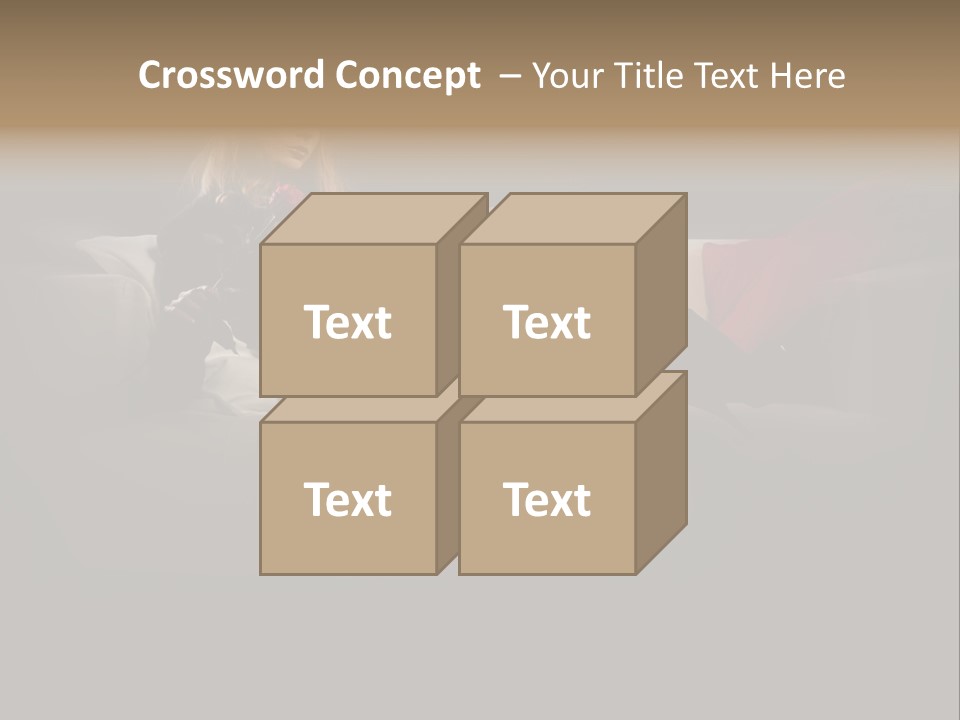 Hat Elegant Brown Eyes PowerPoint Template