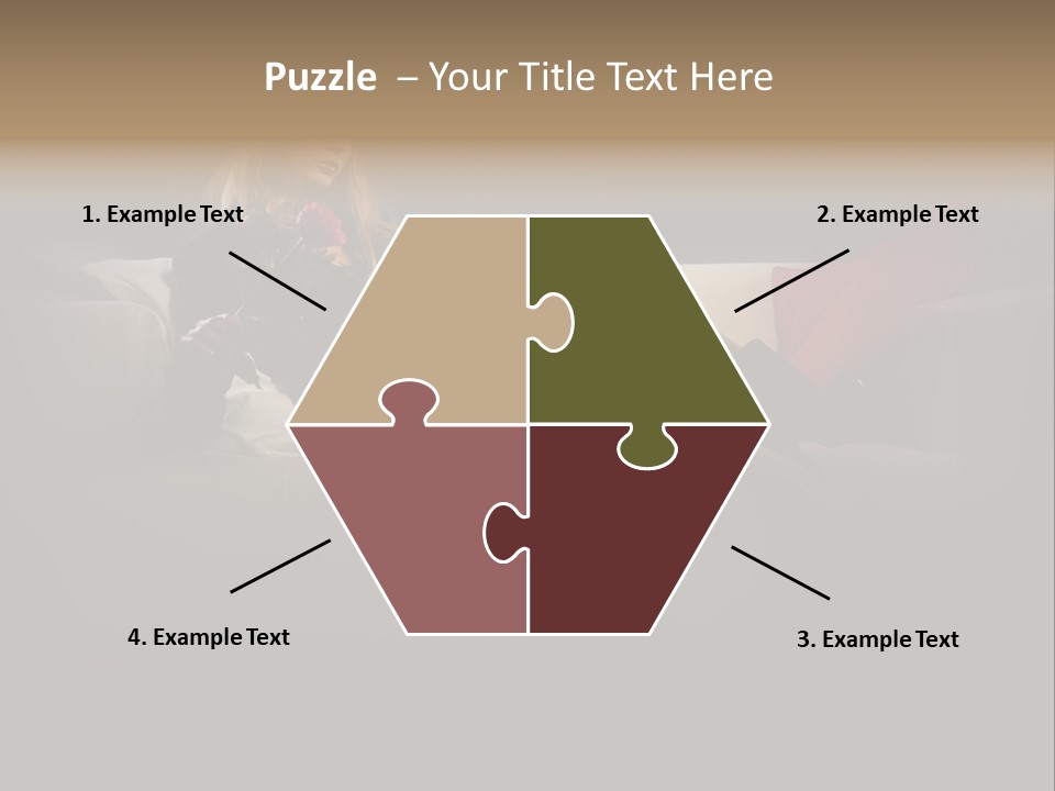 Hat Elegant Brown Eyes PowerPoint Template