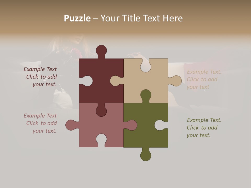 Hat Elegant Brown Eyes PowerPoint Template