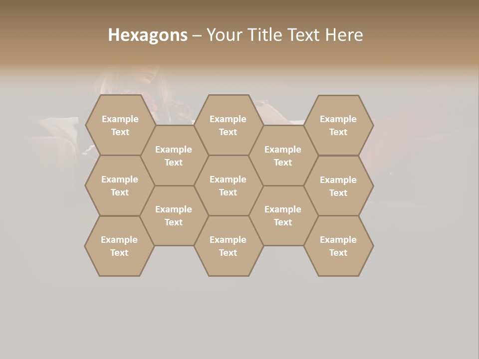 Hat Elegant Brown Eyes PowerPoint Template