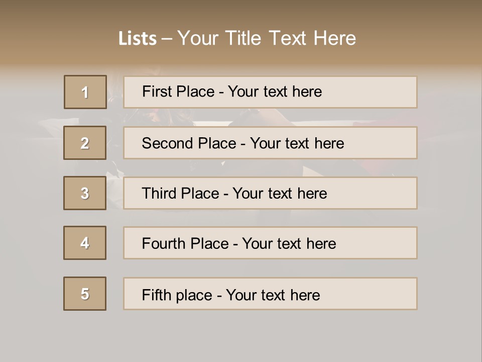 Hat Elegant Brown Eyes PowerPoint Template