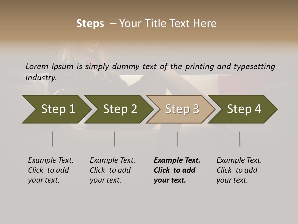 Hat Elegant Brown Eyes PowerPoint Template