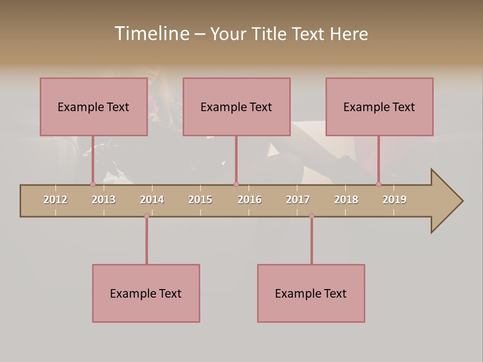 Hat Elegant Brown Eyes PowerPoint Template