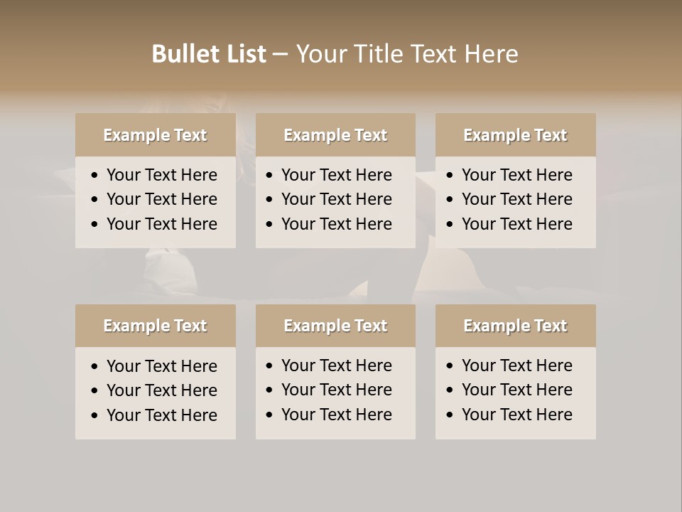 Hat Elegant Brown Eyes PowerPoint Template