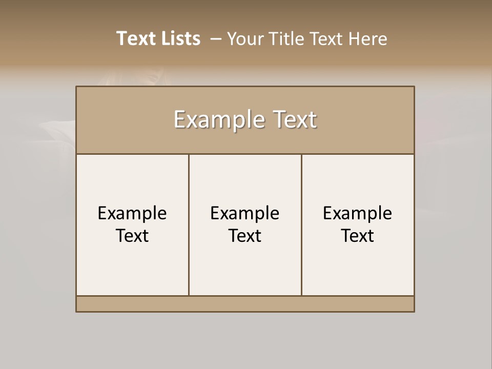 Hat Elegant Brown Eyes PowerPoint Template