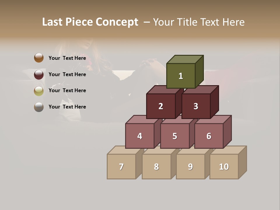 Hat Elegant Brown Eyes PowerPoint Template