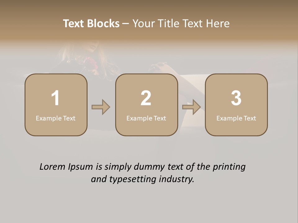 Hat Elegant Brown Eyes PowerPoint Template