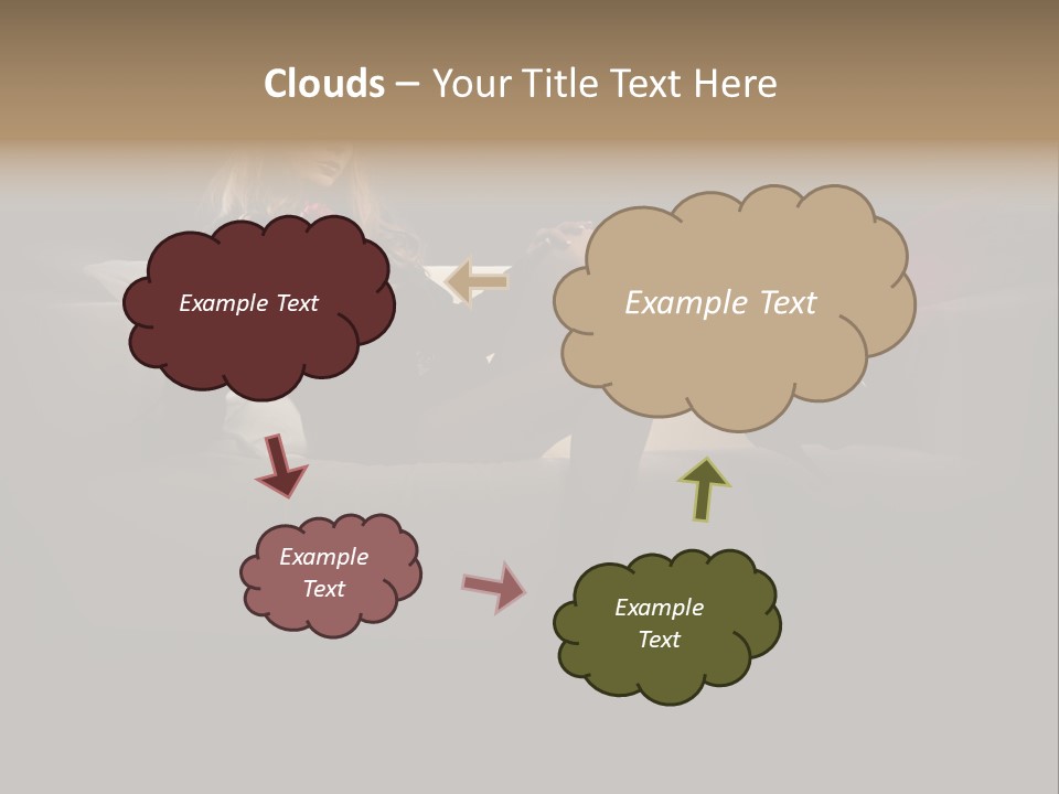 Hat Elegant Brown Eyes PowerPoint Template