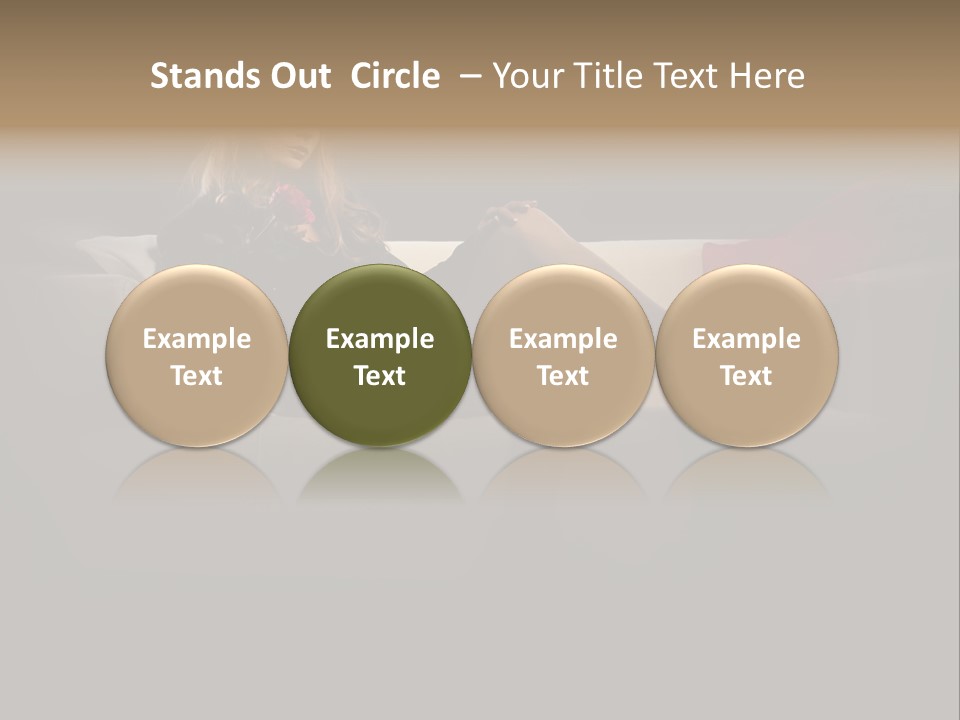 Hat Elegant Brown Eyes PowerPoint Template