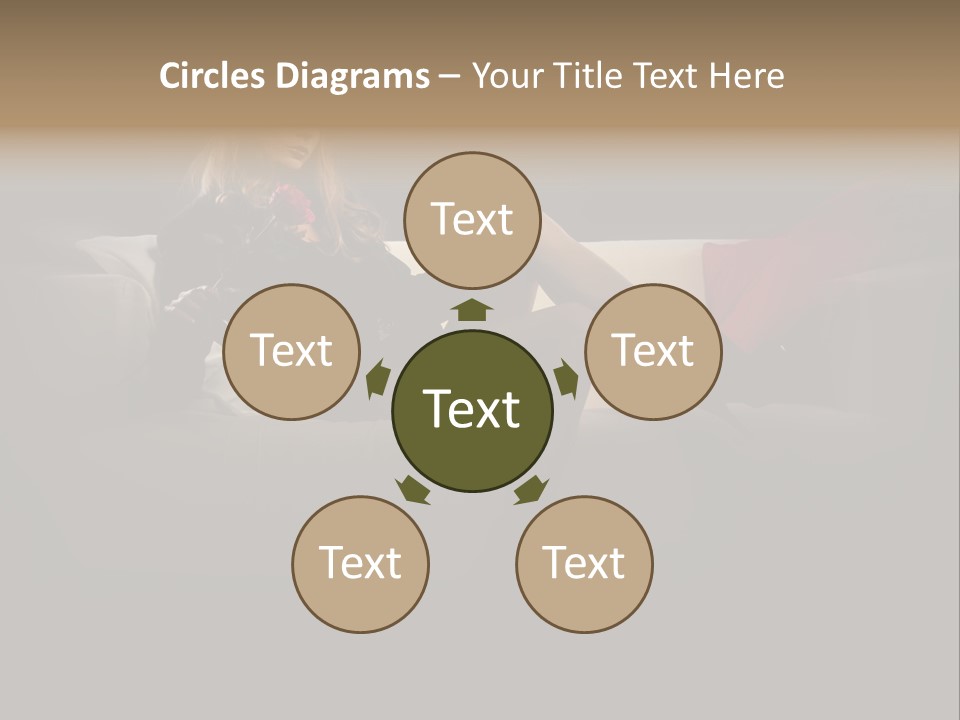 Hat Elegant Brown Eyes PowerPoint Template