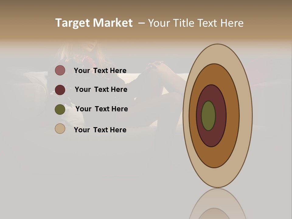 Hat Elegant Brown Eyes PowerPoint Template