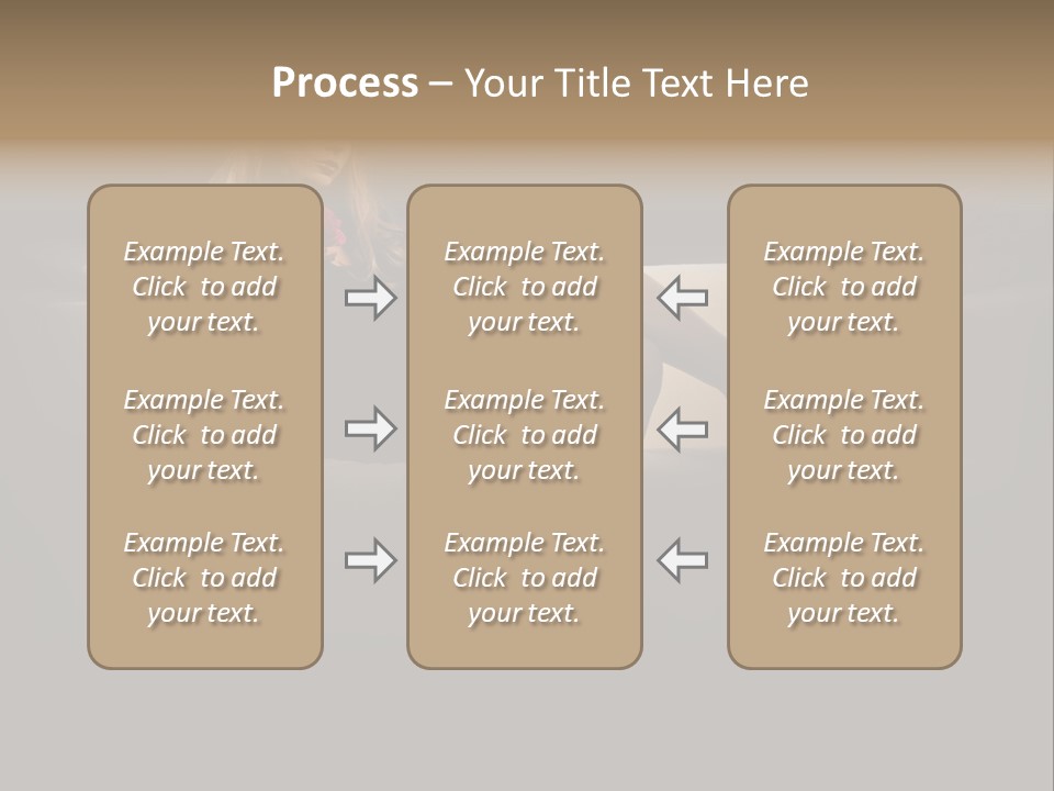 Hat Elegant Brown Eyes PowerPoint Template