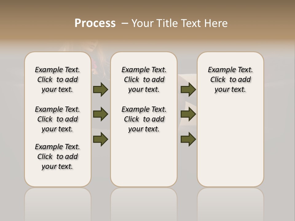 Hat Elegant Brown Eyes PowerPoint Template