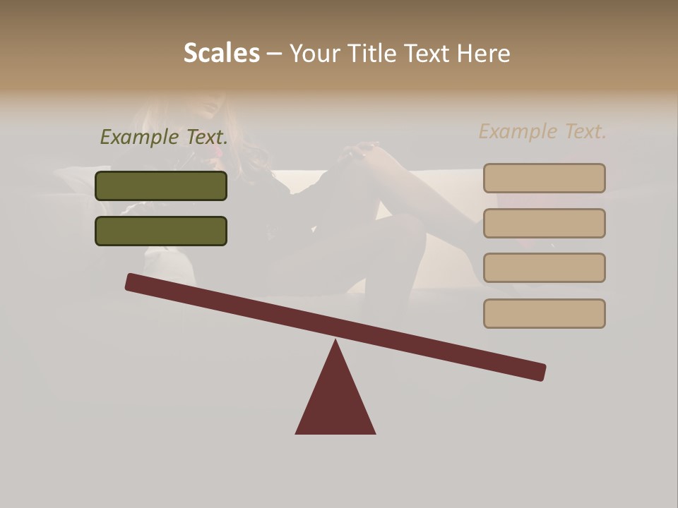 Hat Elegant Brown Eyes PowerPoint Template