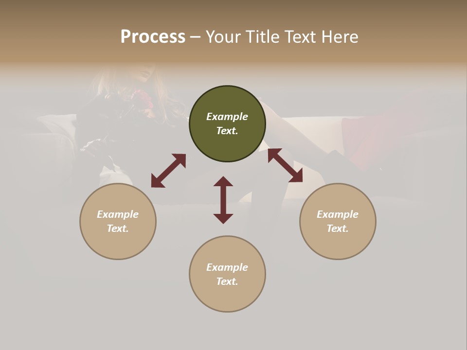 Hat Elegant Brown Eyes PowerPoint Template