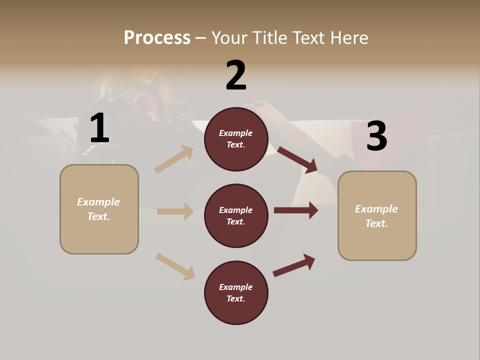 Hat Elegant Brown Eyes PowerPoint Template