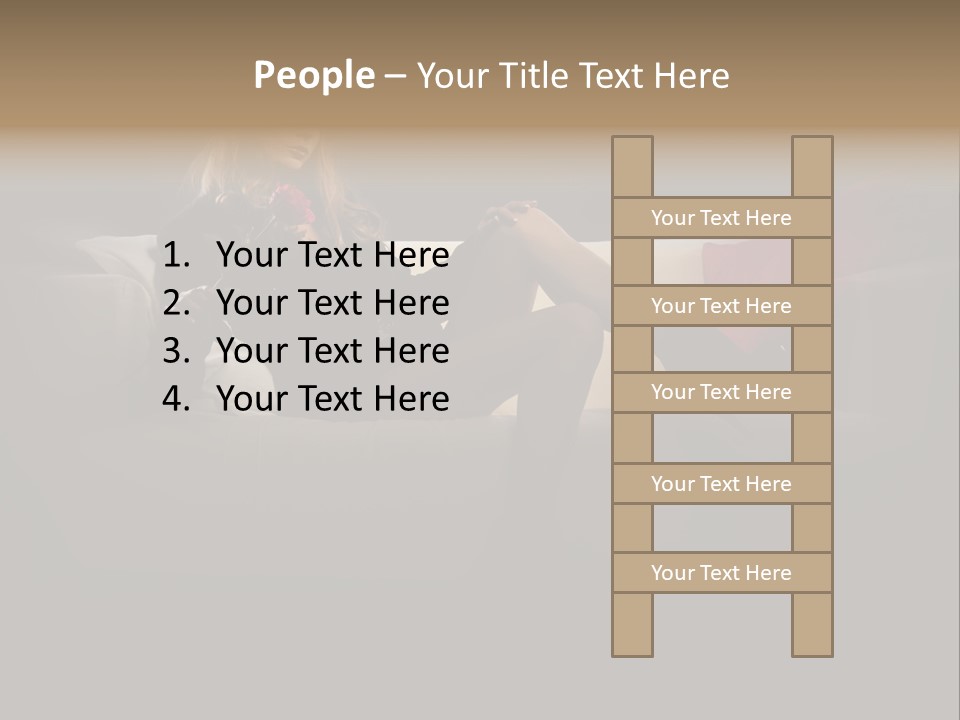 Hat Elegant Brown Eyes PowerPoint Template