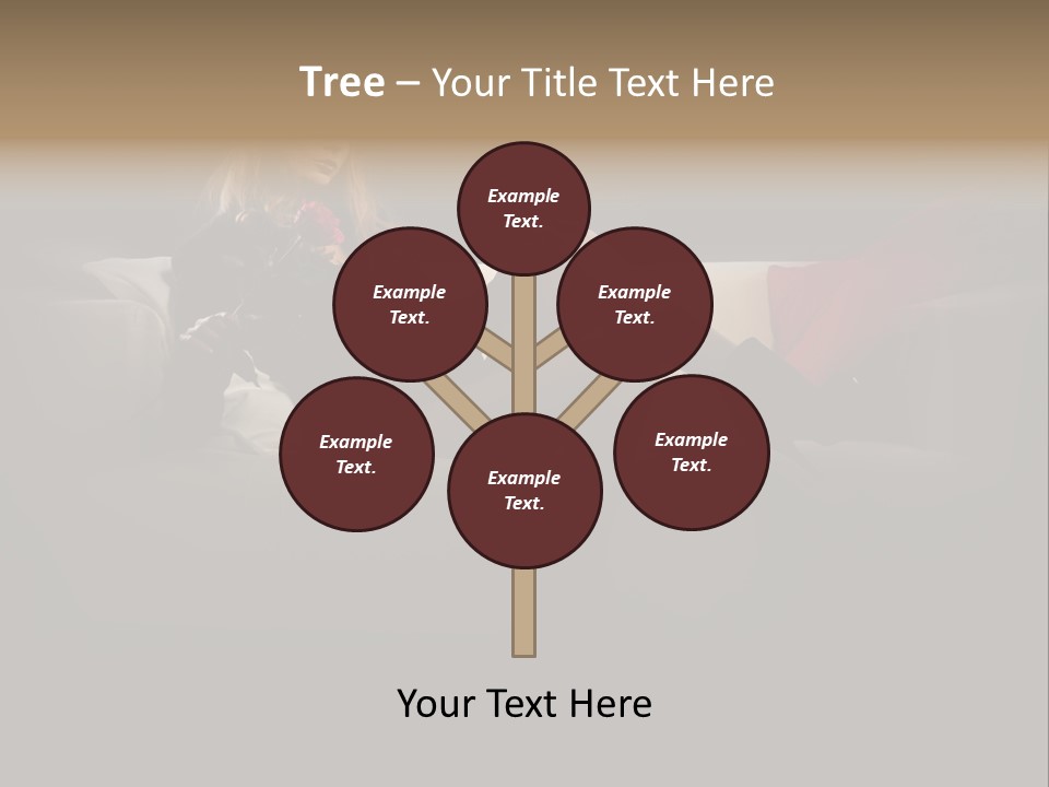 Hat Elegant Brown Eyes PowerPoint Template