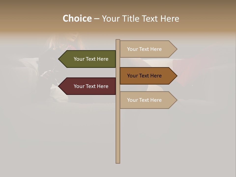 Hat Elegant Brown Eyes PowerPoint Template