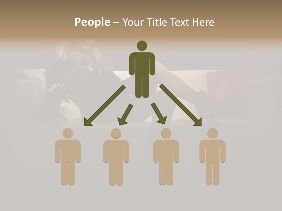 Hat Elegant Brown Eyes PowerPoint Template