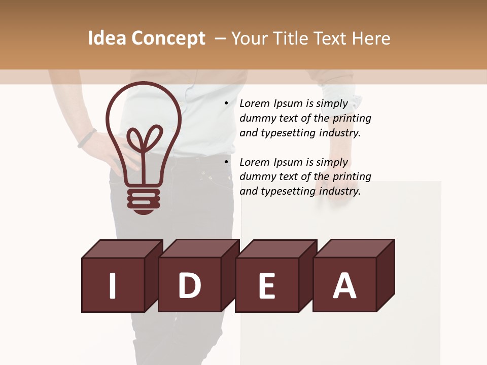 Message Executive Copyspace PowerPoint Template
