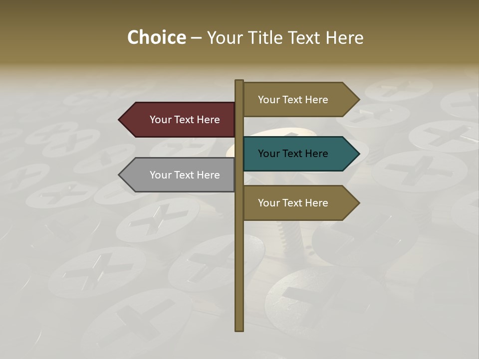 Black Decision Teamwork PowerPoint Template