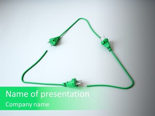 Electric Green Background PowerPoint Template