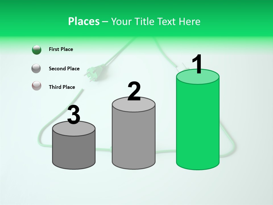 Electric Green Background PowerPoint Template