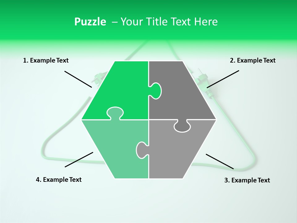 Electric Green Background PowerPoint Template