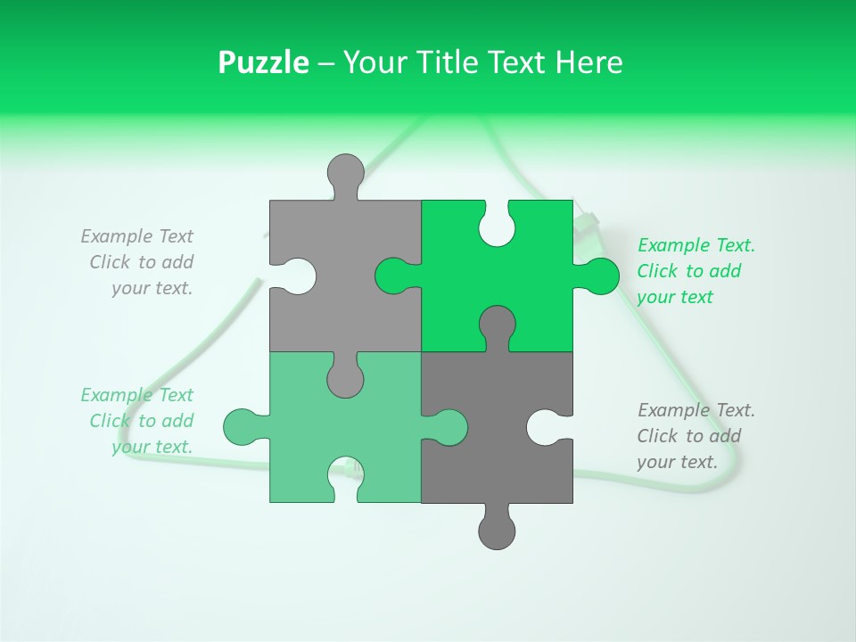 Electric Green Background PowerPoint Template