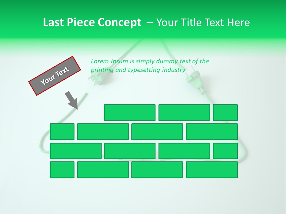 Electric Green Background PowerPoint Template
