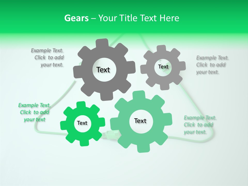 Electric Green Background PowerPoint Template