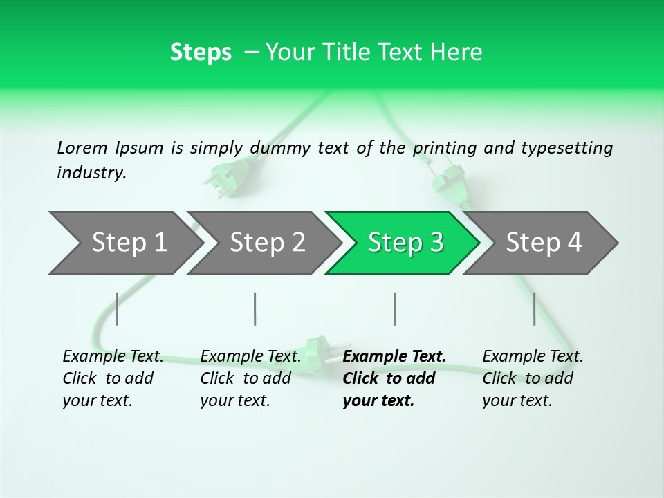 Electric Green Background PowerPoint Template