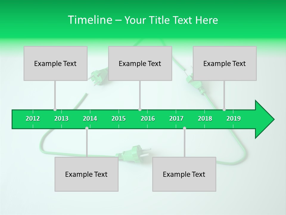 Electric Green Background PowerPoint Template