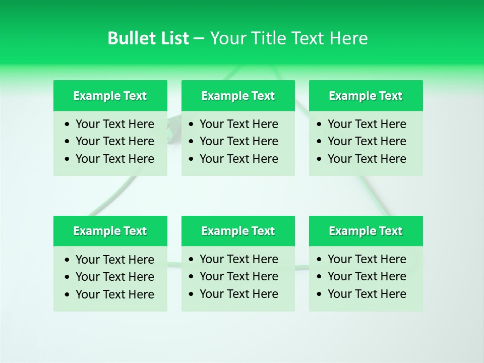 Electric Green Background PowerPoint Template