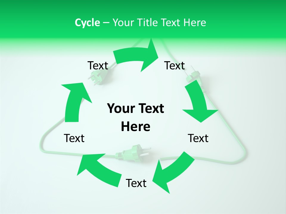 Electric Green Background PowerPoint Template