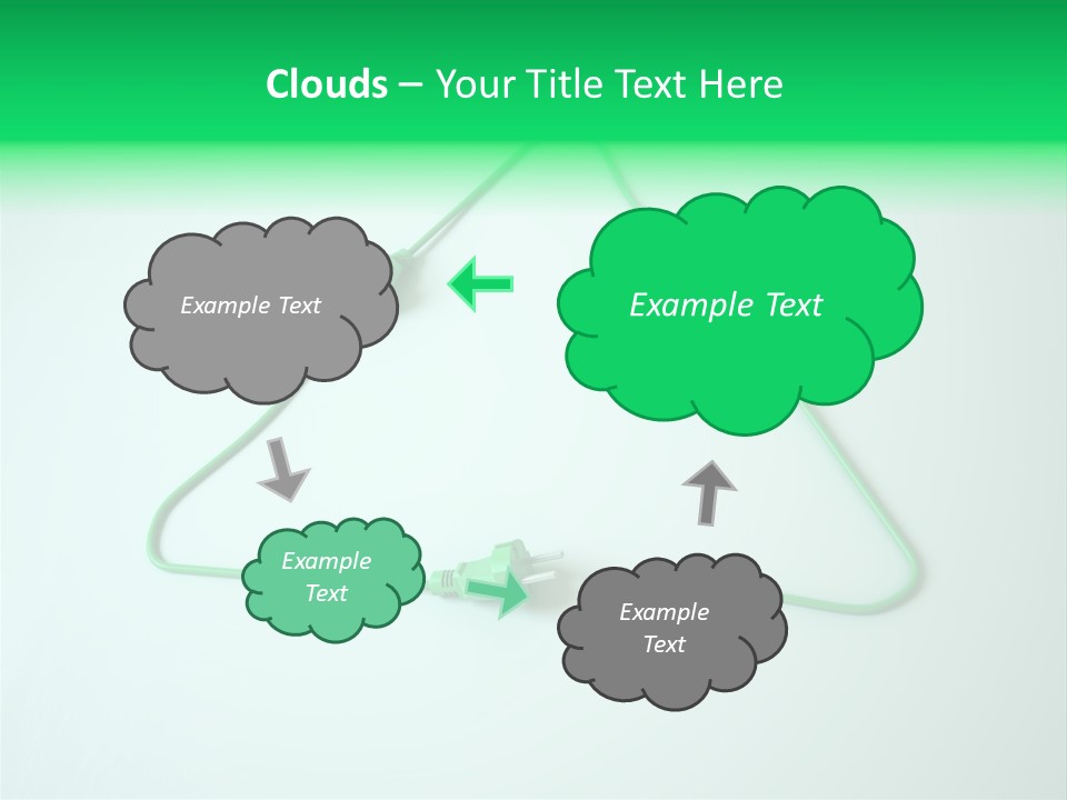 Electric Green Background PowerPoint Template
