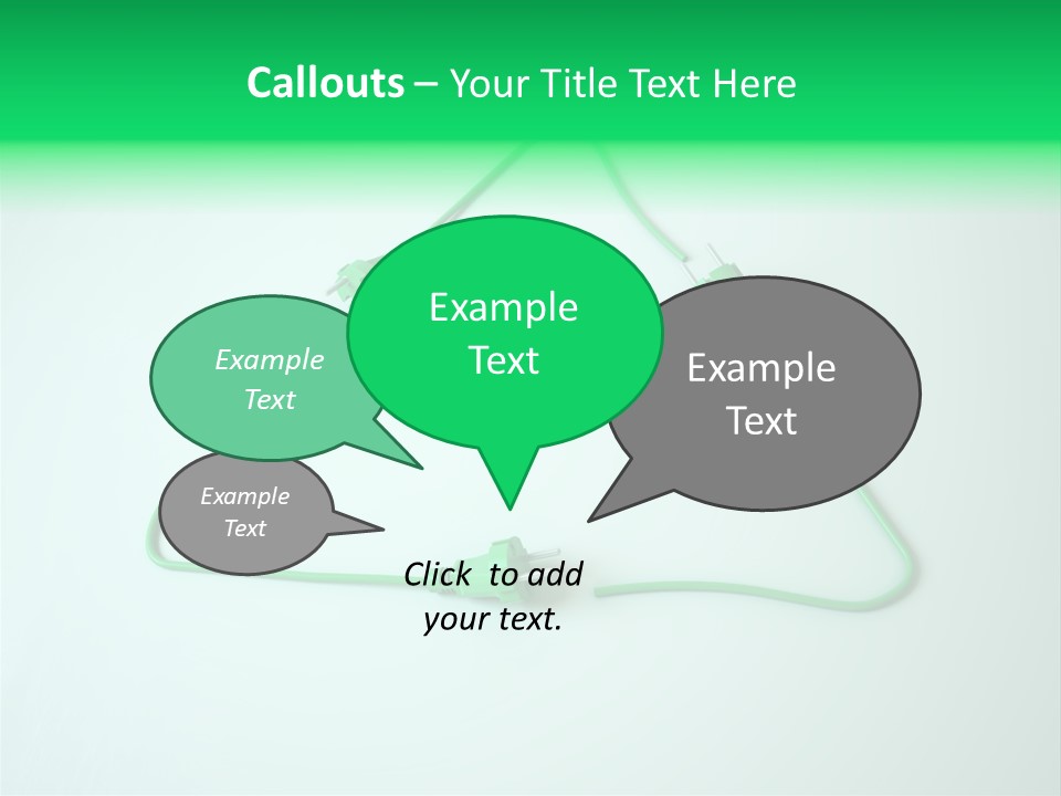 Electric Green Background PowerPoint Template