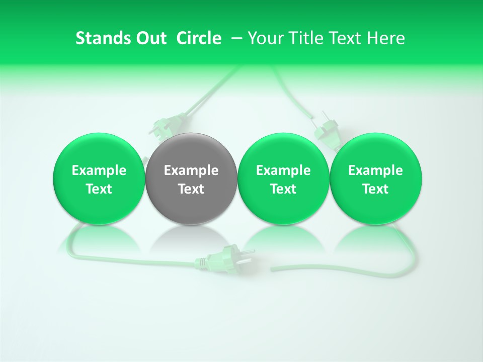 Electric Green Background PowerPoint Template