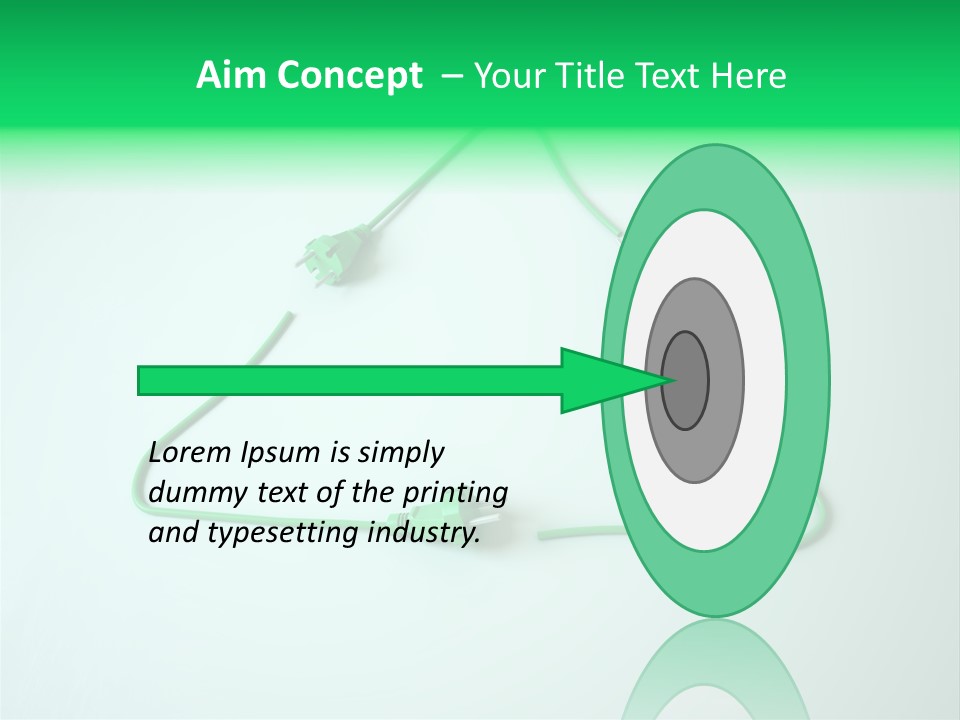 Electric Green Background PowerPoint Template