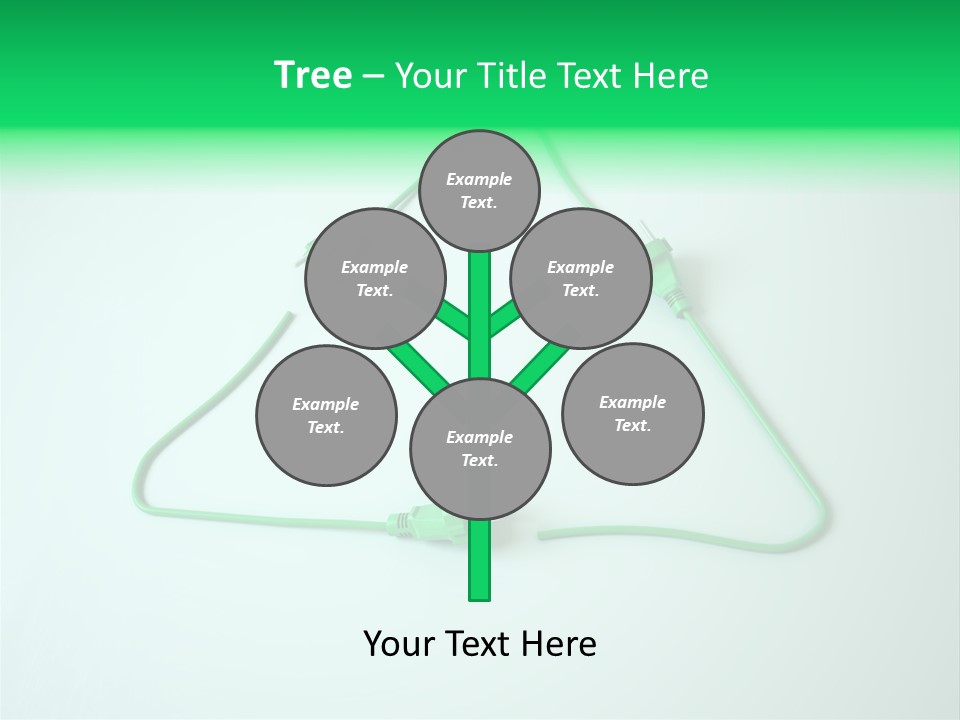 Electric Green Background PowerPoint Template