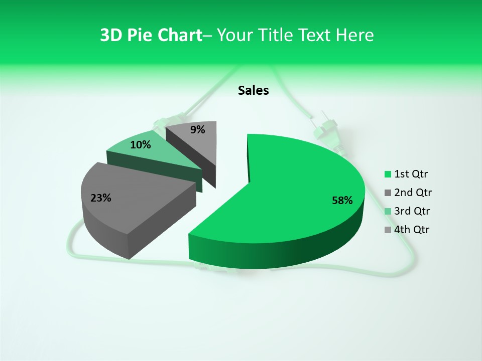 Electric Green Background PowerPoint Template