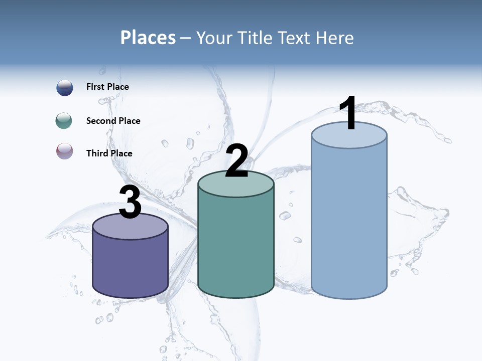 Blue Fresh Transparent PowerPoint Template